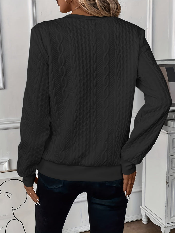 Stefania™  - Maglione con cerniera di tendenza