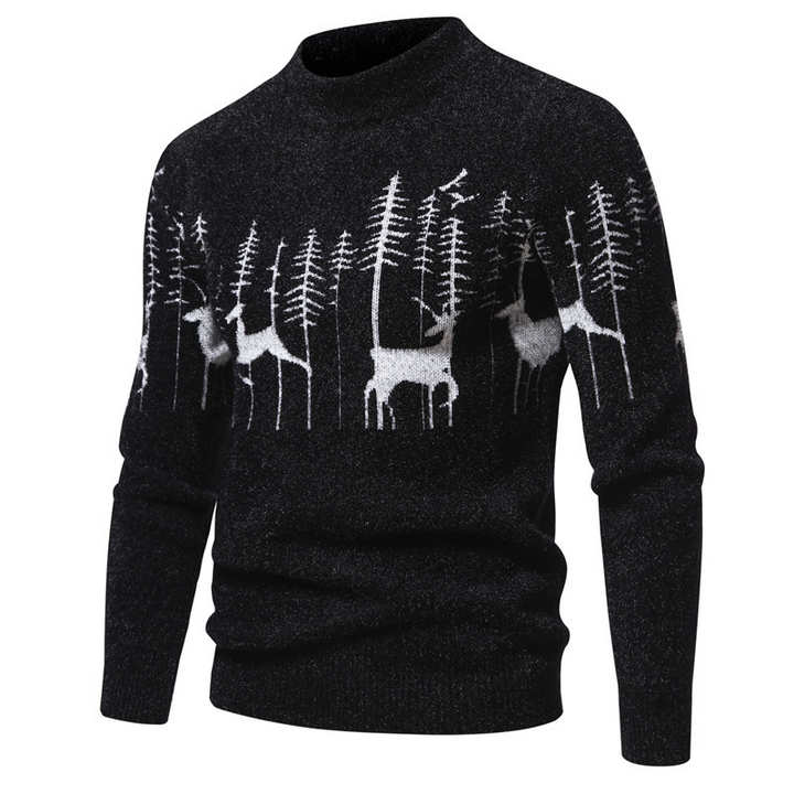 Elegante maglione natalizio da uomo dal design lussuoso