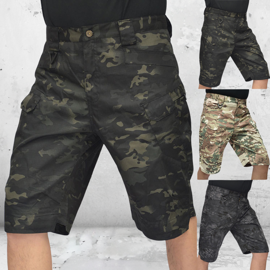 Eleganti pantaloncini cargo da uomo in stile militare - un must per le giornate estive