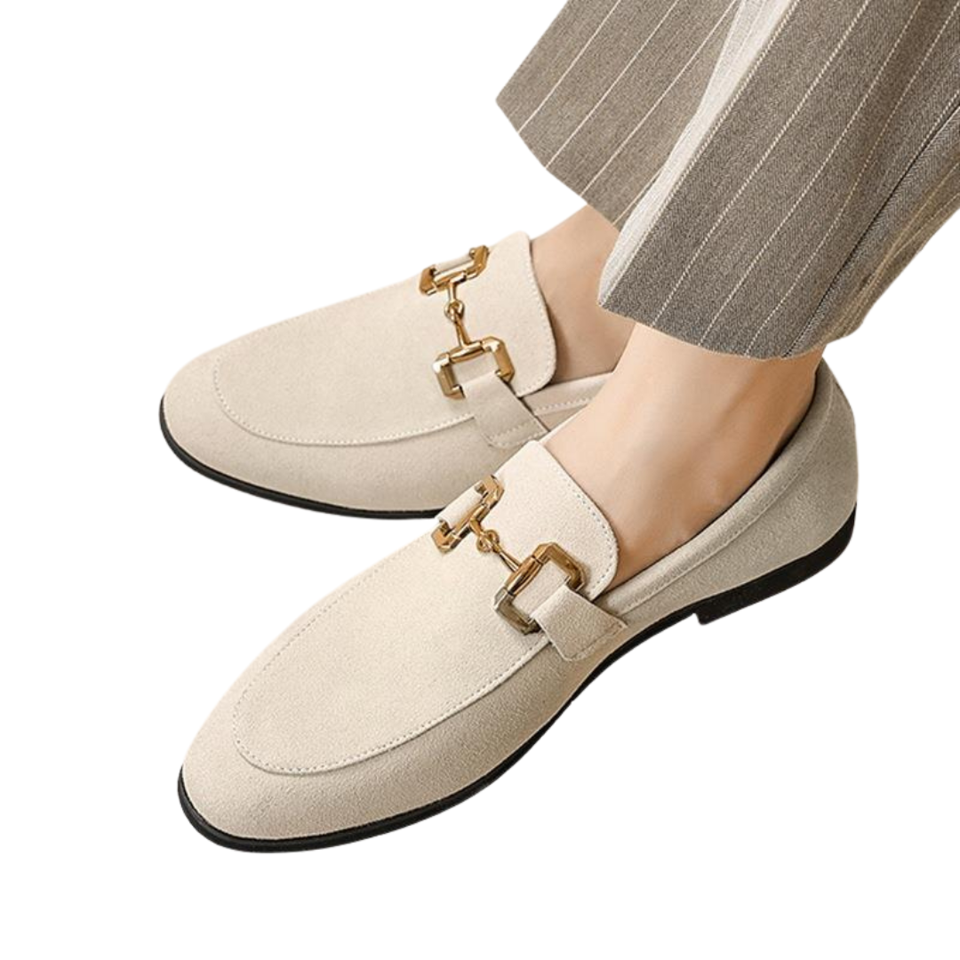 Mocassini da uomo eleganti e confortevoli in elegante pelle scamosciata