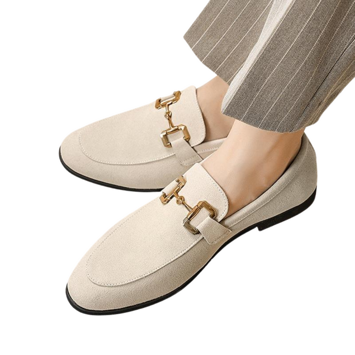 Mocassini da uomo eleganti e confortevoli in elegante pelle scamosciata