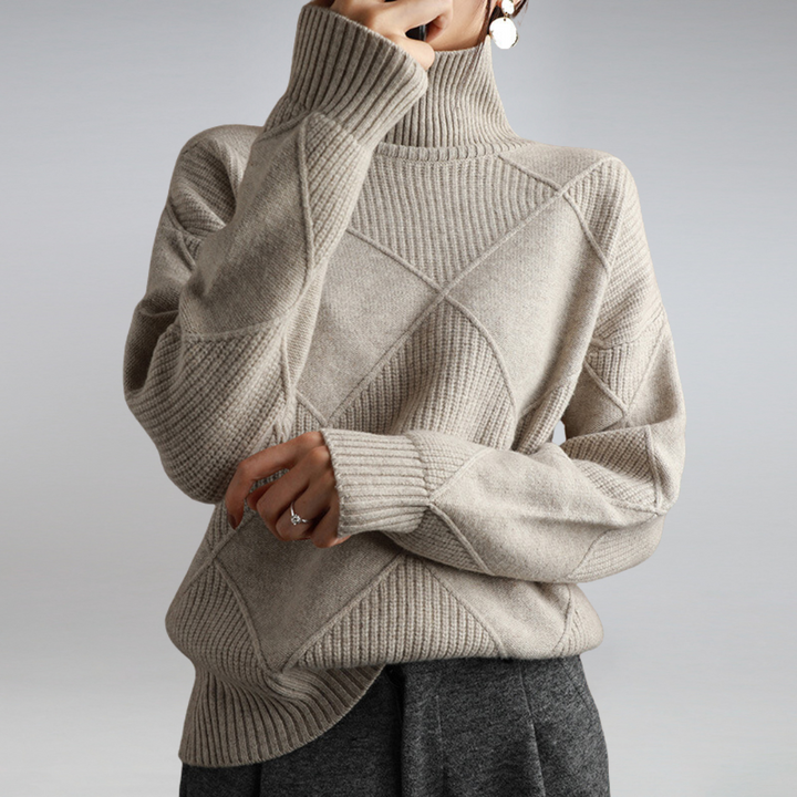 Federica™ - Maglione dolcevita in morbido cotone
