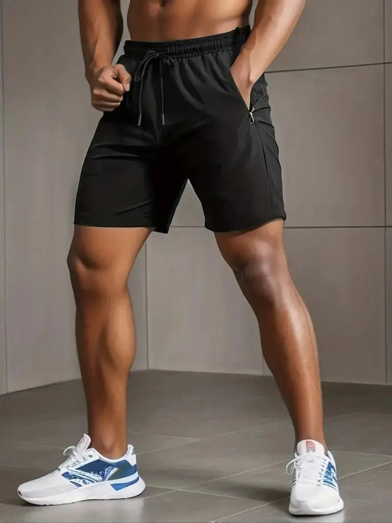Pantaloni sportivi VIQA da uomo - Pantaloni fitness ad asciugatura rapida, leggeri e confortevoli con coulisse regolabile per gli sport estivi