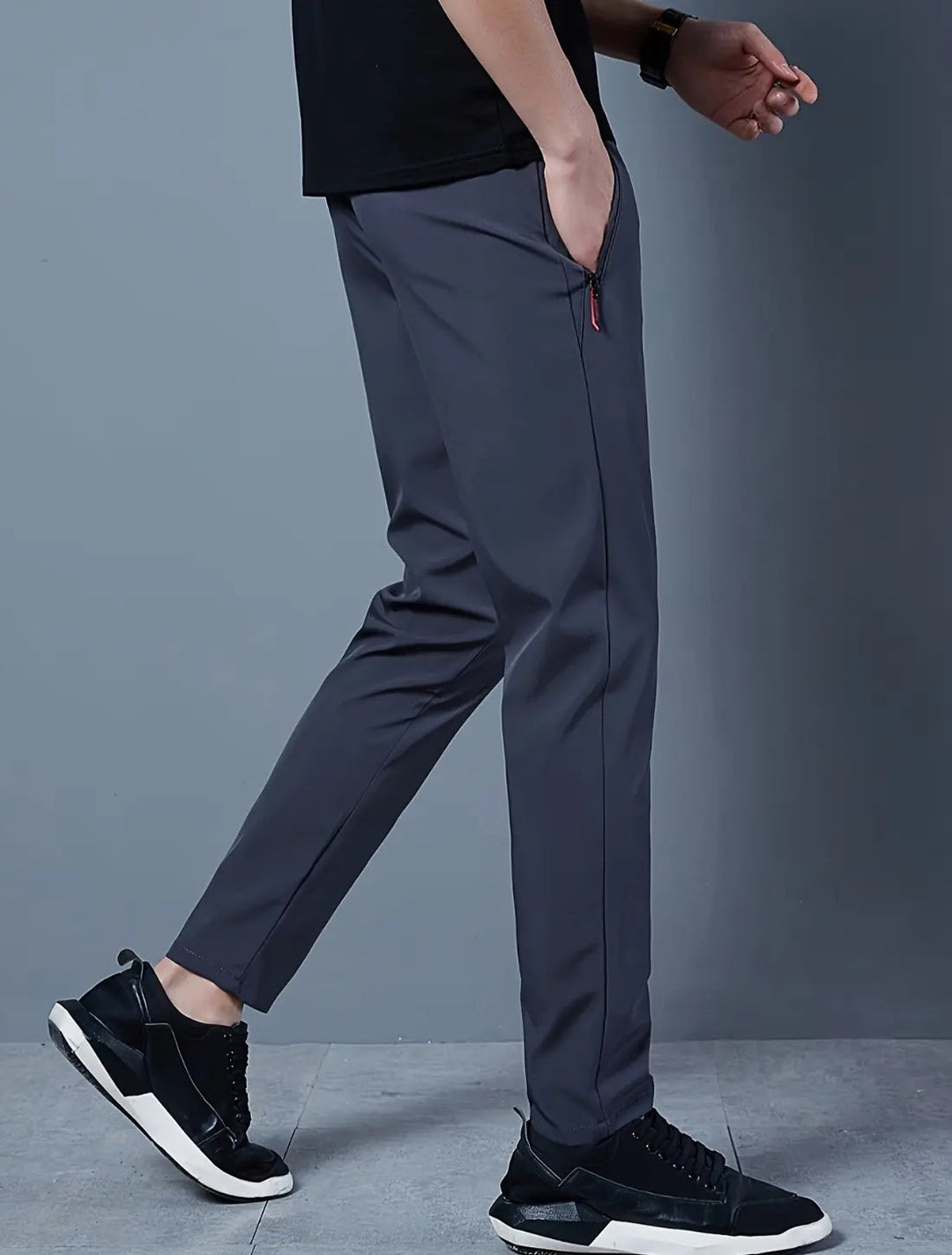 VIQA Pantaloni sportivi slim fit da uomo - Vestiti leggeri e flessibili per tutti i giorni e per l'allenamento