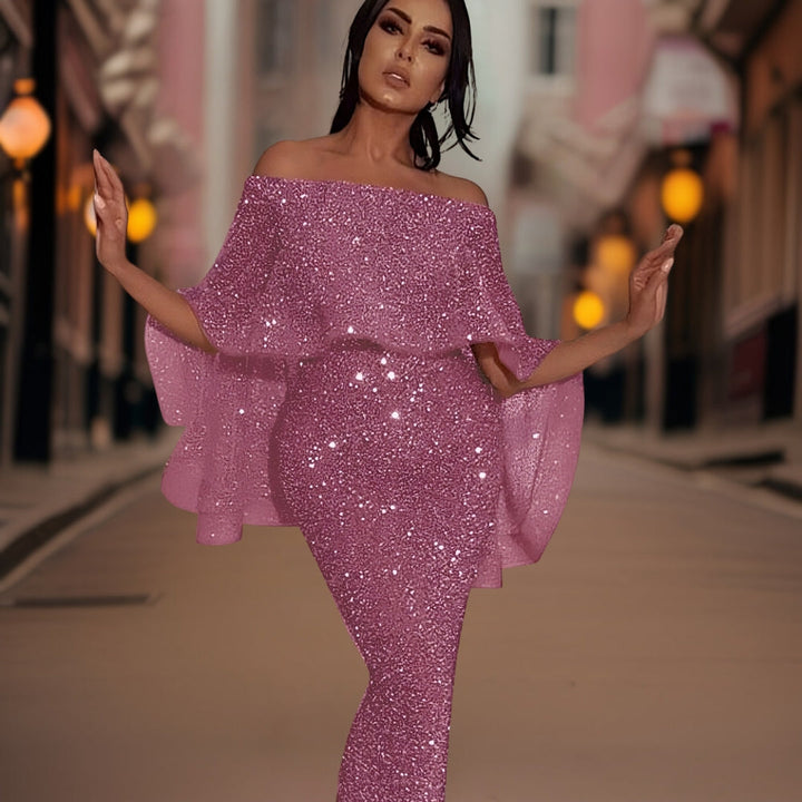 Elegante Verity Avondjurk met Schouderdetails voor Dames