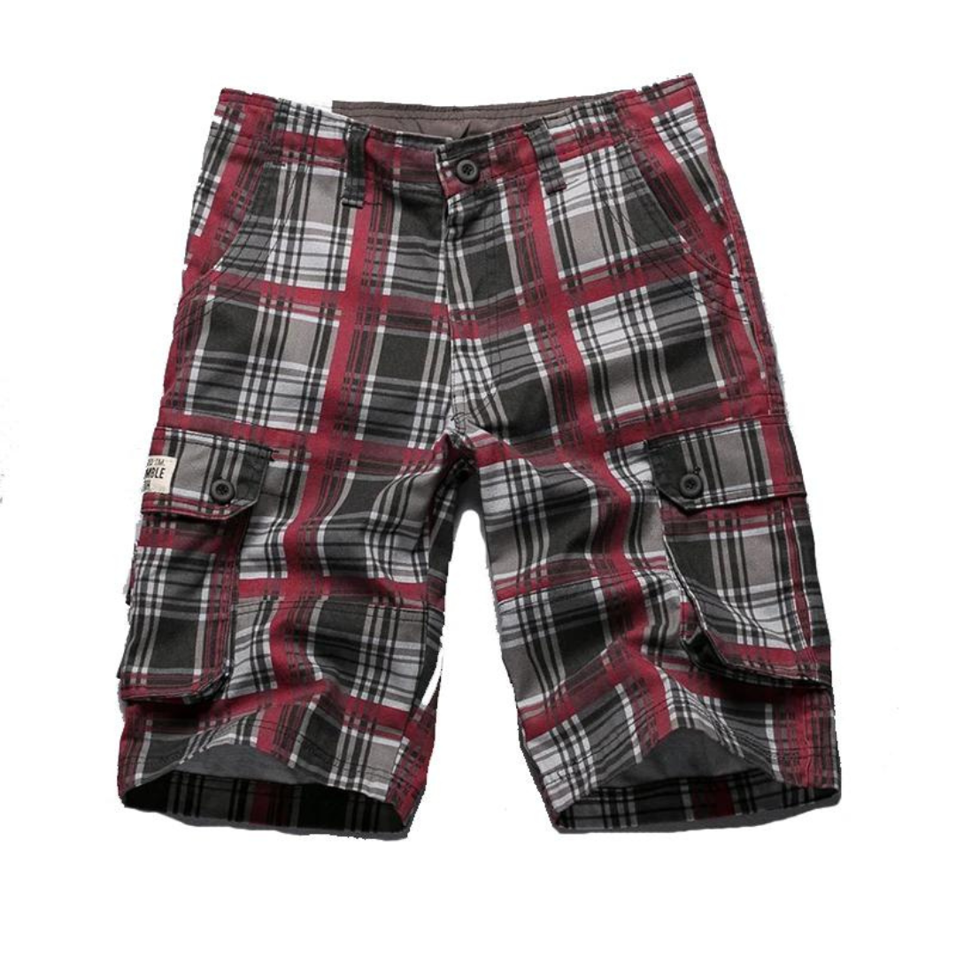 Comodi pantaloncini cargo da uomo in cotone - ideali per la spiaggia e per l'uso quotidiano