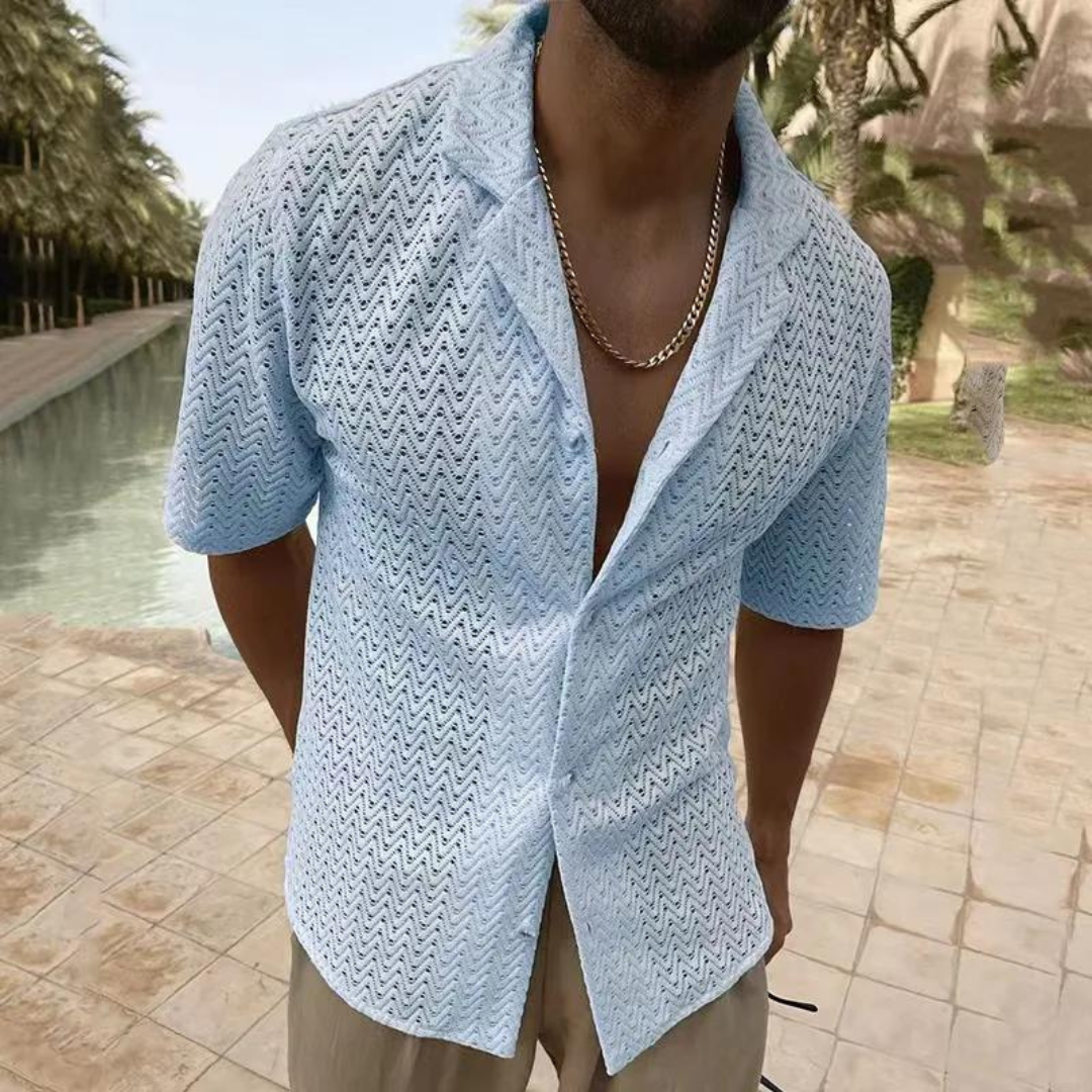 Confortevole polo da uomo in maglia traspirante - ideale per l'uso quotidiano