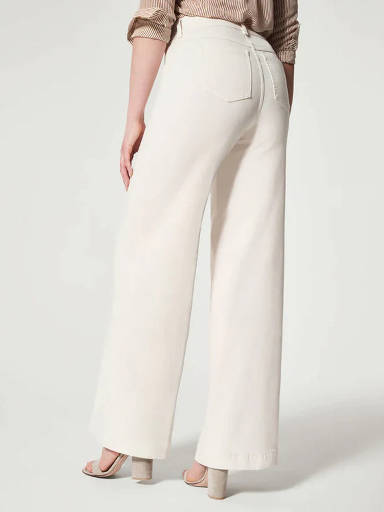 Eleganti jeans da donna a gamba larga per un look comodo e alla moda