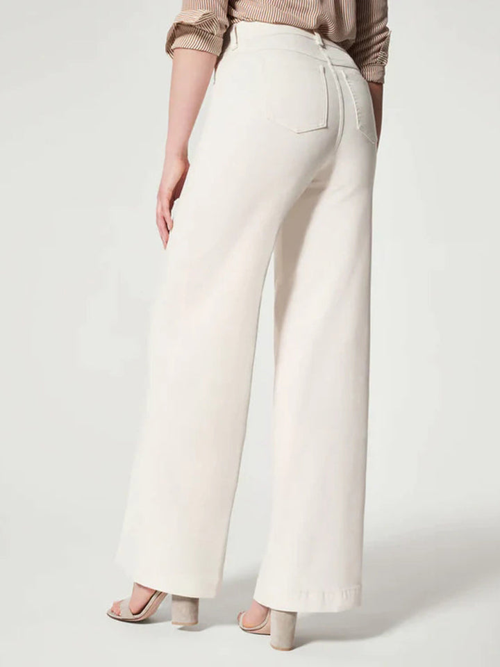 Eleganti jeans da donna a gamba larga per un look comodo e alla moda