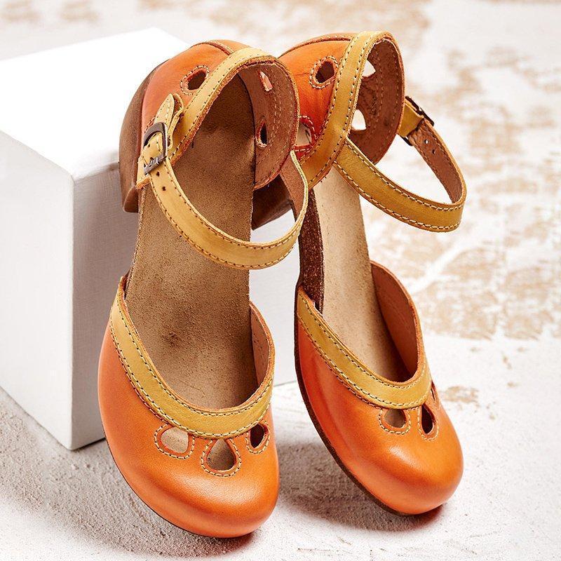 Linda™ - Sandali Comodamente Stilizzati con Tacco Basso