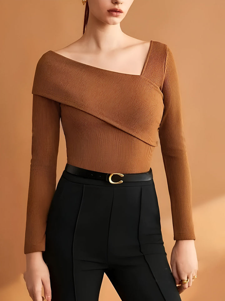 Céleste - Top Elegante a Manica Lunga per un Look Raffinato