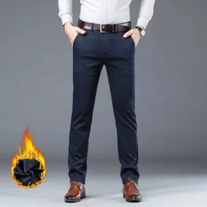 Pantaloni invernali eleganti da uomo in caldo pile - comfort e stile per le giornate fredde