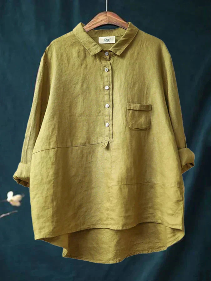 Elegante camicetta da donna a maniche lunghe - eleganza e comfort per tutti i giorni