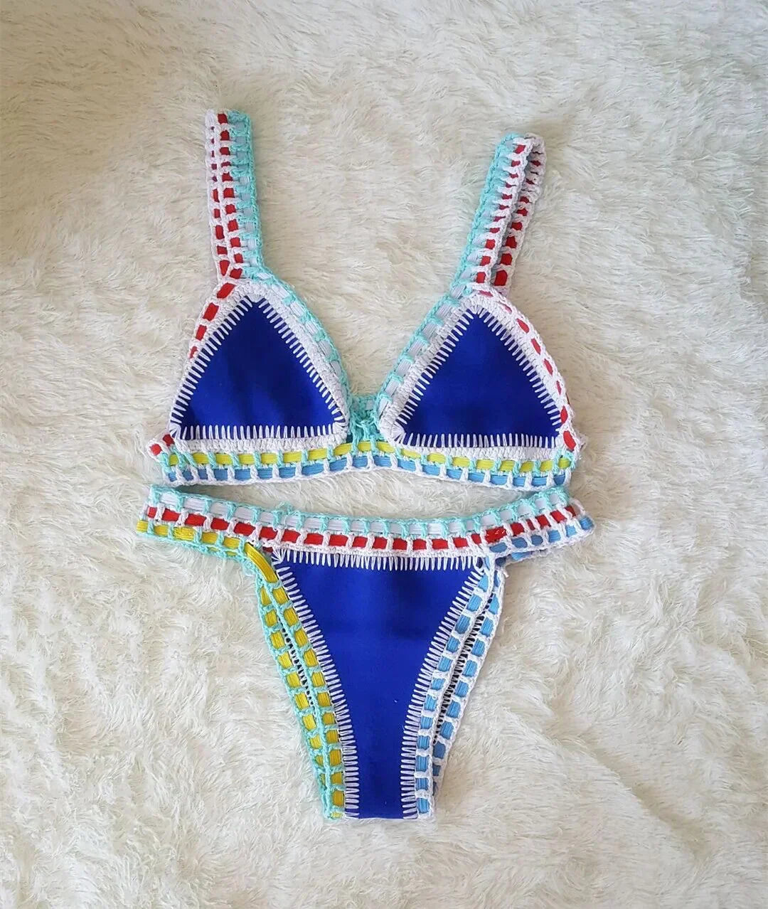 Dory | Modevola Boho Gehaakte Bikini Set met Elastisch Top voor Comfortabele en Perfecte Pasvorm