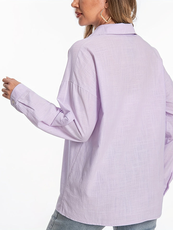 Elegante camicia da donna a maniche lunghe: un look elegante e casual