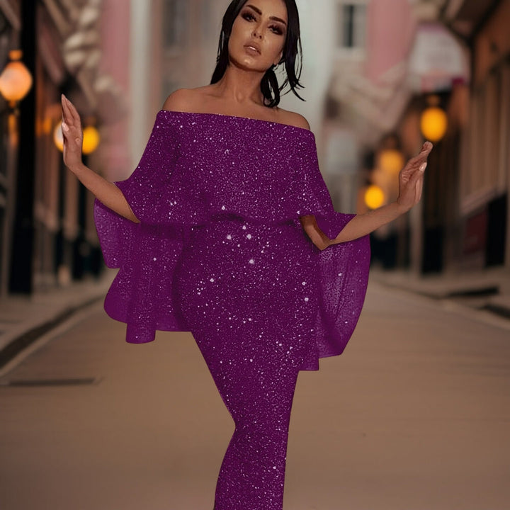 Elegante Verity Avondjurk met Schouderdetails voor Dames