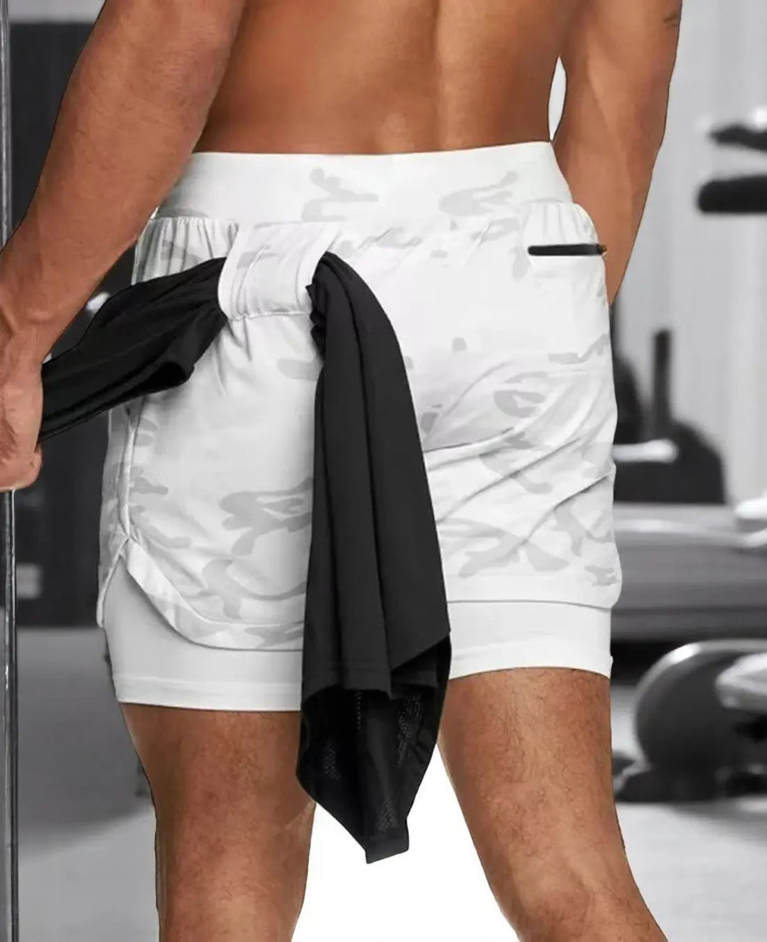 VIQA Pantaloncini sportivi 2 in 1 da uomo ad asciugatura rapida con pratiche tasche - leggeri, comodi e ideali per le giornate attive
