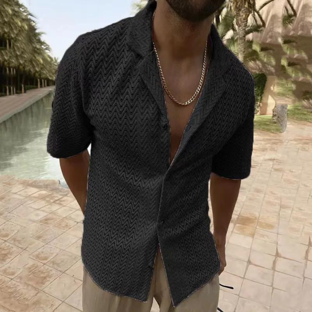Confortevole polo da uomo in maglia traspirante - ideale per l'uso quotidiano