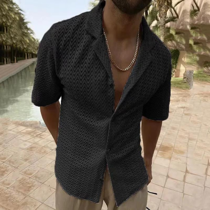 Confortevole polo da uomo in maglia traspirante - ideale per l'uso quotidiano