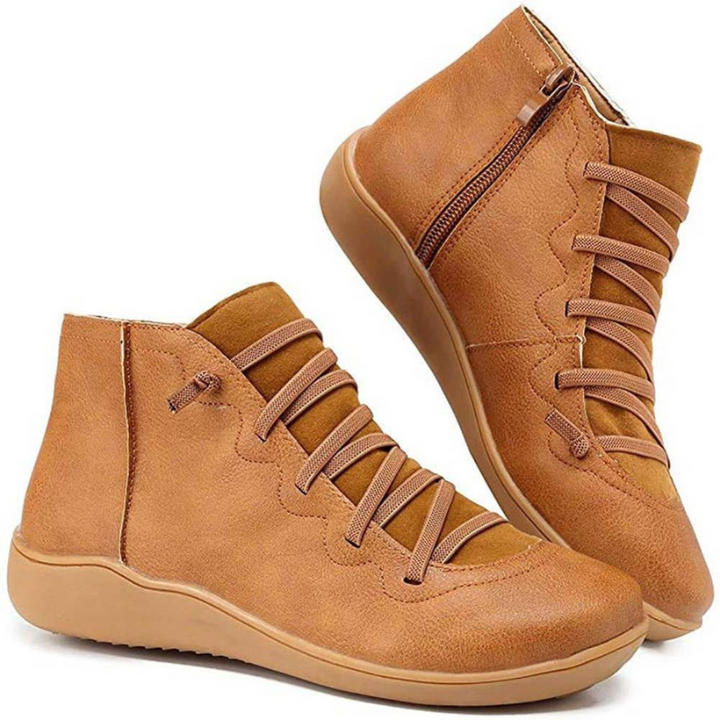 Romina™ - Stivali piatti casual in pelle