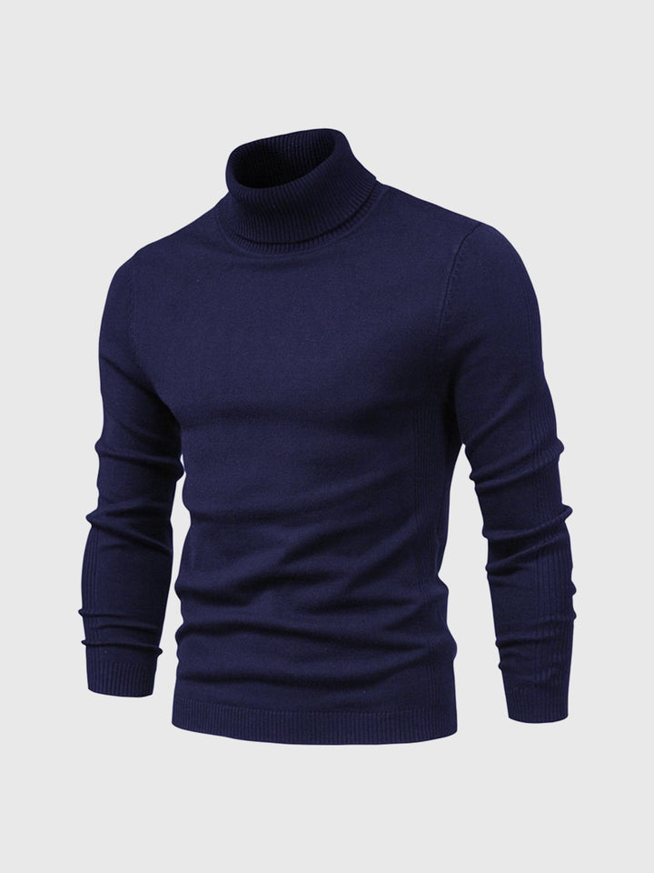 Confortevole maglione dolcevita lavabile da uomo - stile e comfort per tutti i giorni