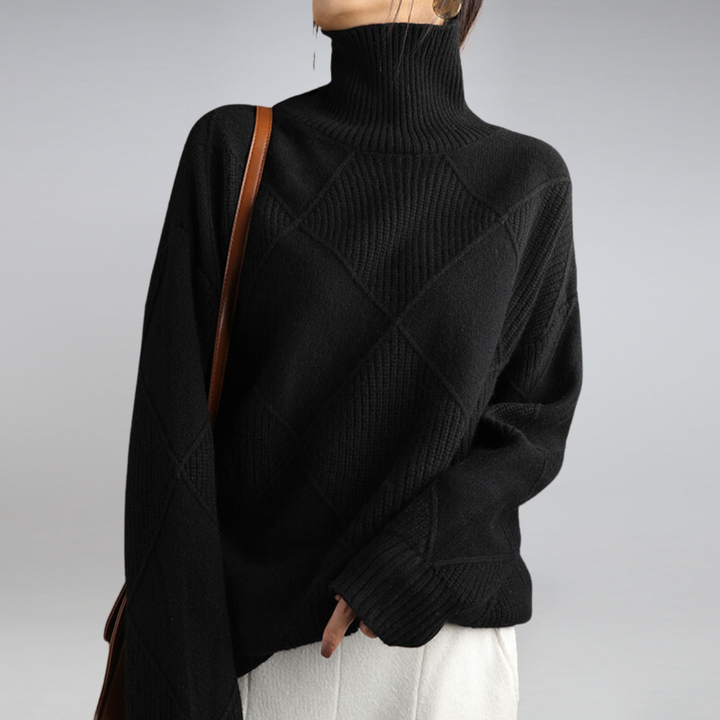 Federica™ - Maglione dolcevita in morbido cotone