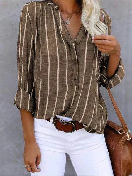 Lotte - Stijlvolle Gestreepte Blouse voor Dames