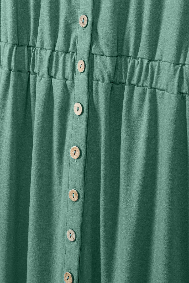 <p>Elena - Abito Senza Maniche Verde Elegante per un Look Fresco</p>