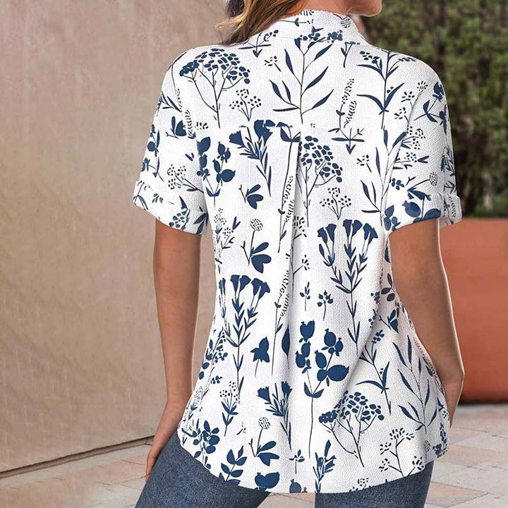 Luna - Stijlvolle Bloes met Bloemenpatroon voor een Casual Look