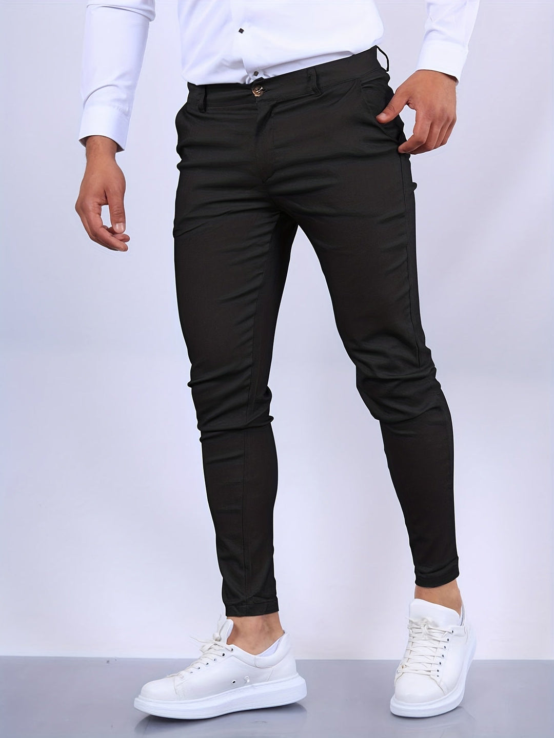 Eleganti pantaloni slim fit da uomo - design moderno ed elegante per un look unico