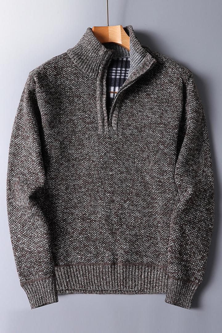 Maglione da uomo con zip per il massimo comfort