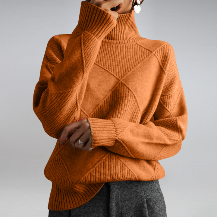 Federica™ - Maglione dolcevita in morbido cotone