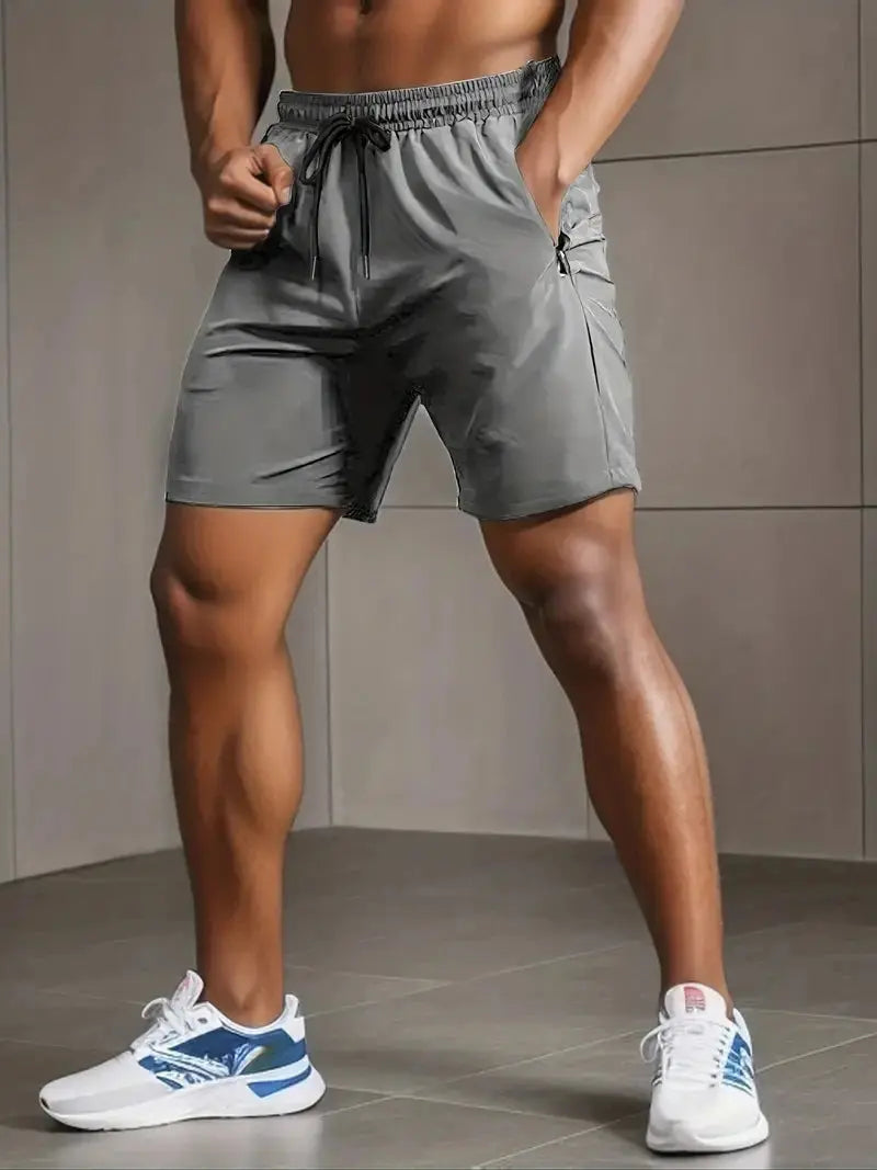 Pantaloni sportivi VIQA da uomo - Pantaloni fitness ad asciugatura rapida, leggeri e confortevoli con coulisse regolabile per gli sport estivi