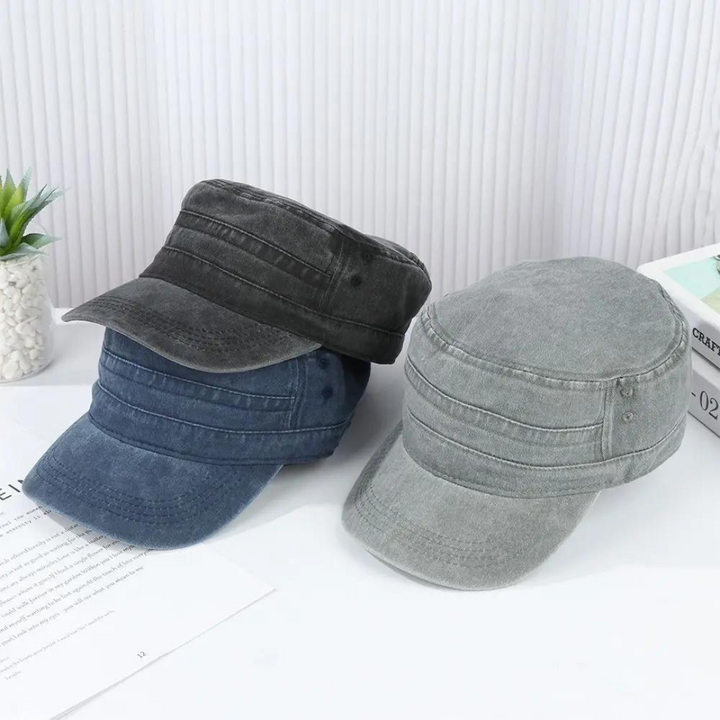 Elegante berretto militare retrò da uomo - design senza tempo con accenti alla moda