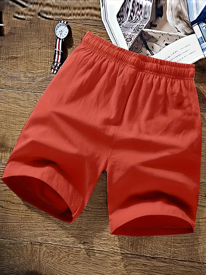 Eleganti pantaloncini estivi da uomo con cordoncino regolabile e struttura morbida e confortevole per ogni uomo