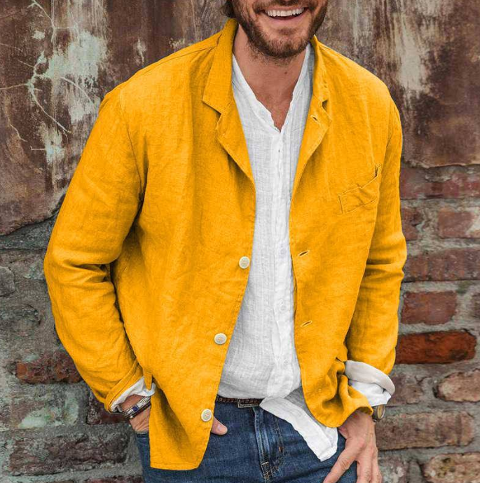 <p>Giacca Casual in Cotone e Lino Leggera e Stilosamente Elegante</p>