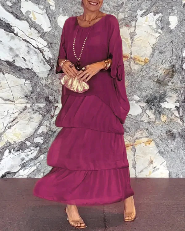 Abito elegante da donna in chiffon - un look elegante e glamour