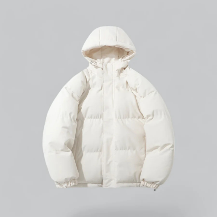 Versatile piumino invernale con zip e cappuccio - uno stile classico per le giornate fredde