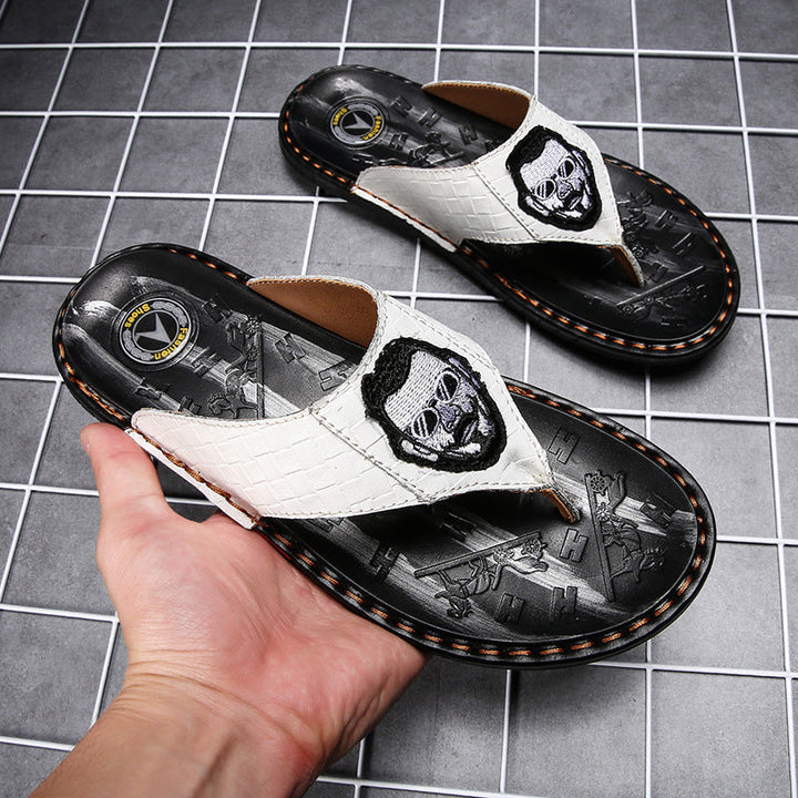 Ricky - Infradito in pelle da uomo eleganti e raffinati per il massimo comfort