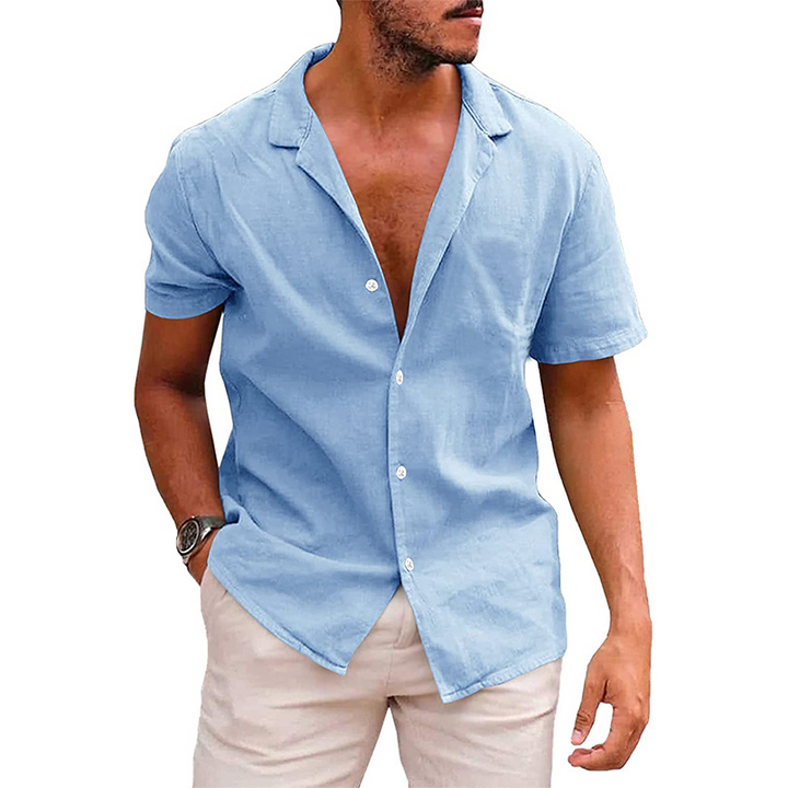 Camicia da uomo estiva e casual per giornate comode e disinvolte