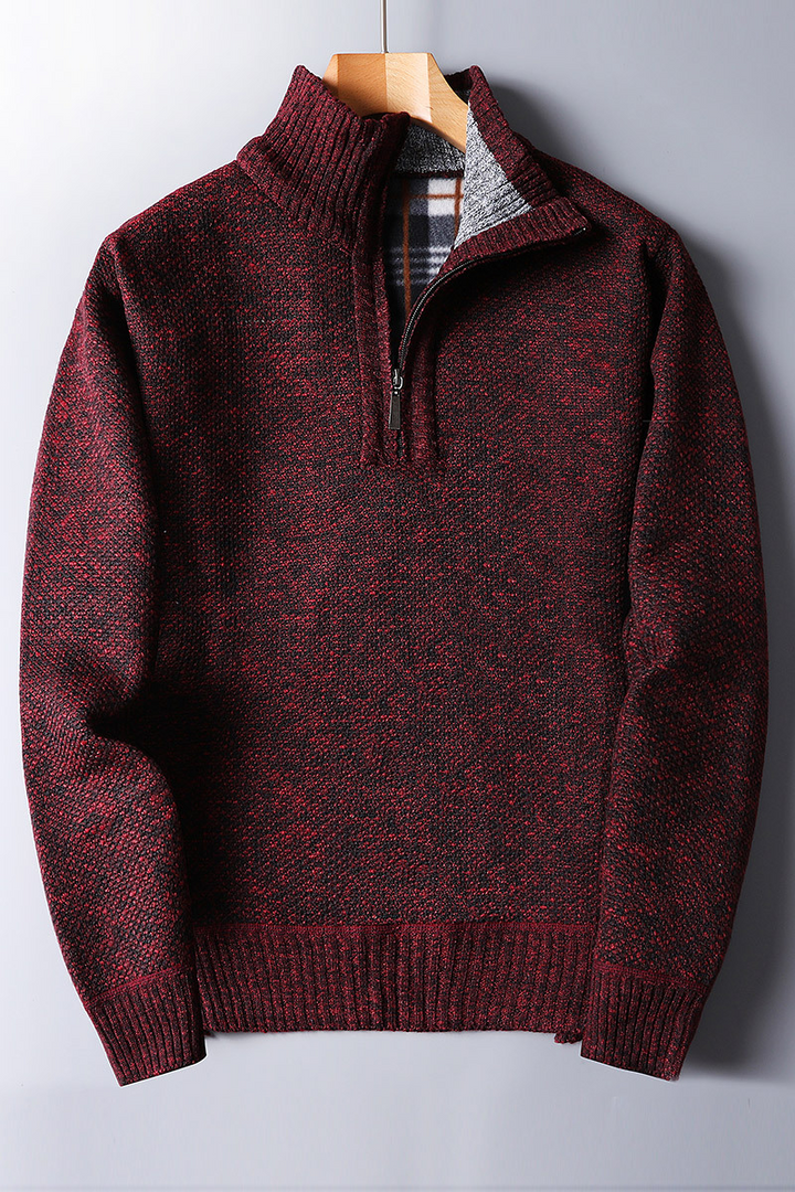Maglione da uomo con zip per il massimo comfort