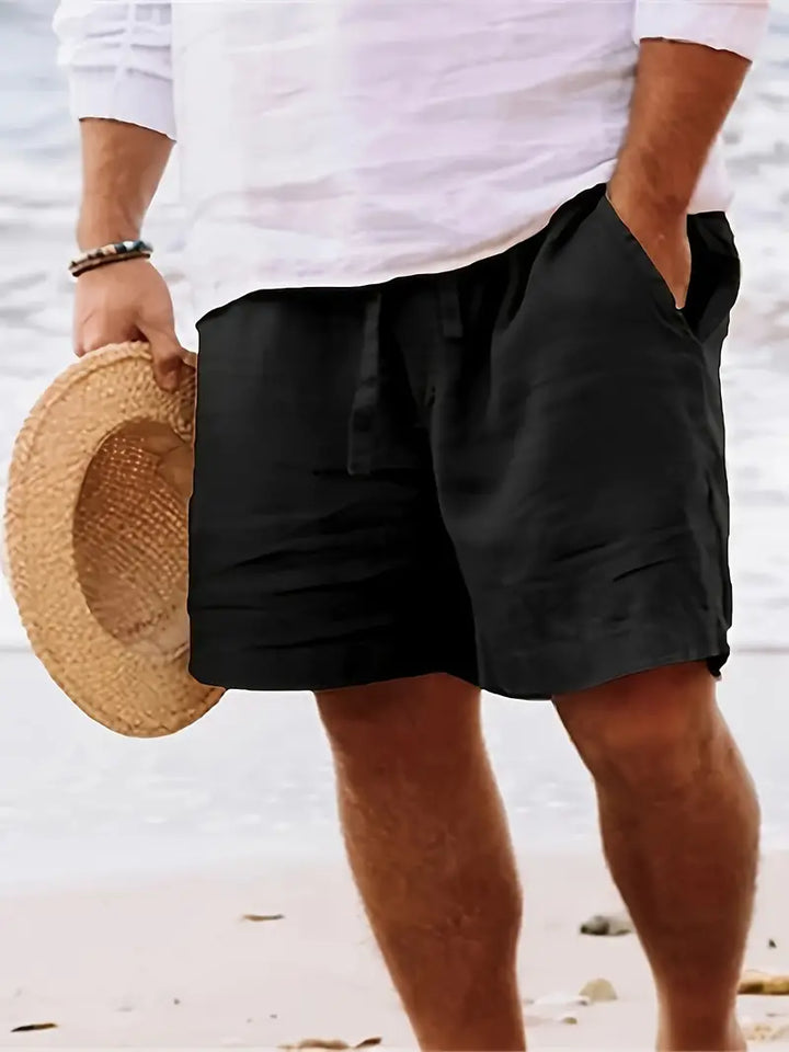 Pantaloncini di lino da uomo eleganti e comodi per un look casual e alla moda