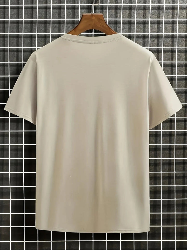 T-shirt Gerhard da uomo con motivo floreale e a onde di tendenza per uno stile unico