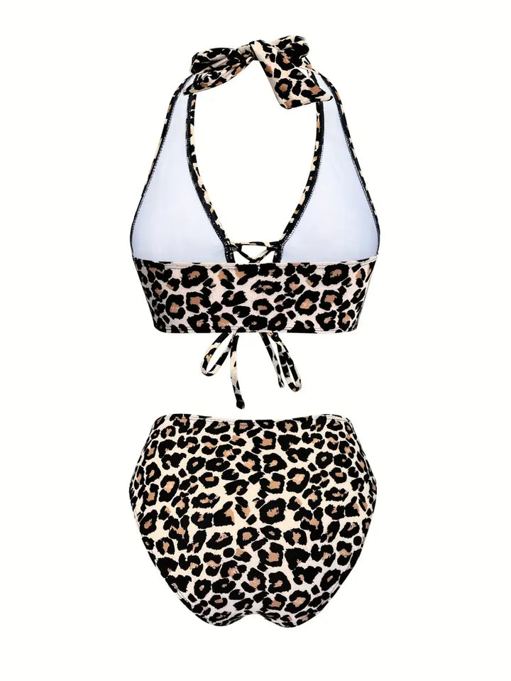 Felice - Bikini con stampa lopardata per un look sofisticato e sofisticato