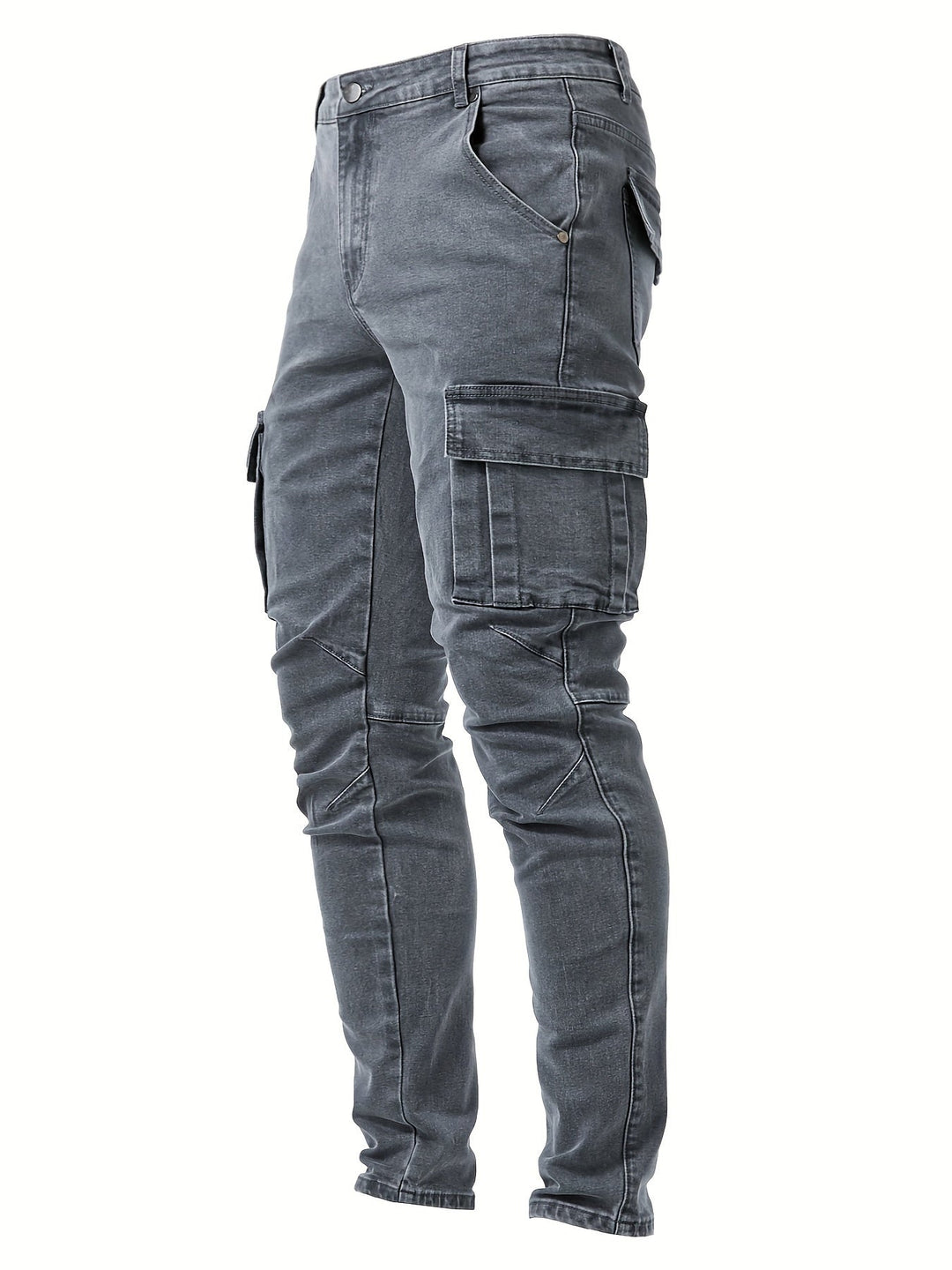 Pantaloni cargo da uomo eleganti e confortevoli, elasticizzati - una combinazione di funzionalità e design alla moda