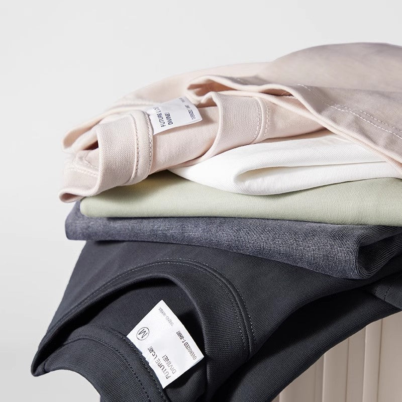 Confortevole t-shirt da uomo in cotone a maniche corte, ideale per l'abbigliamento di tutti i giorni