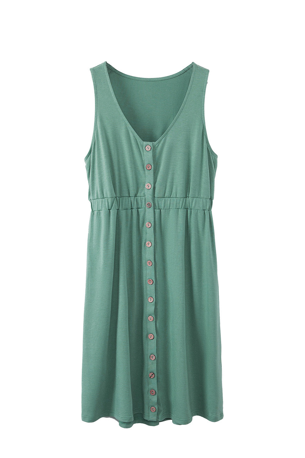 <p>Elena - Abito Senza Maniche Verde Elegante per un Look Fresco</p>