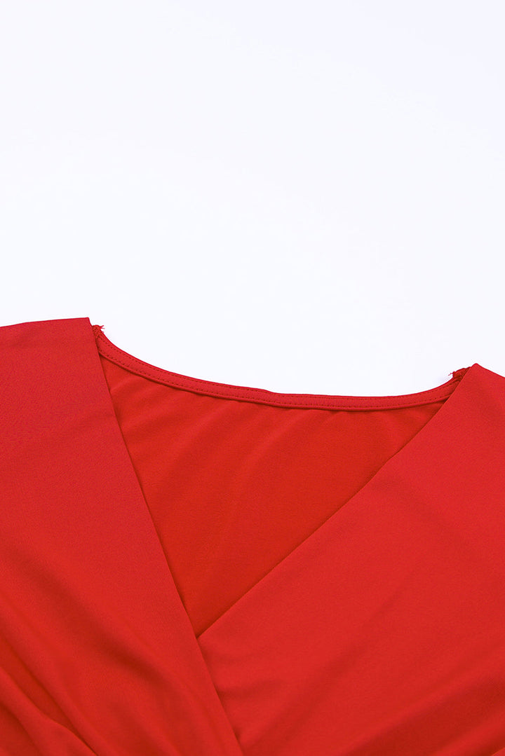 Davina - Verleidelijk Ruches Wrap Jurk