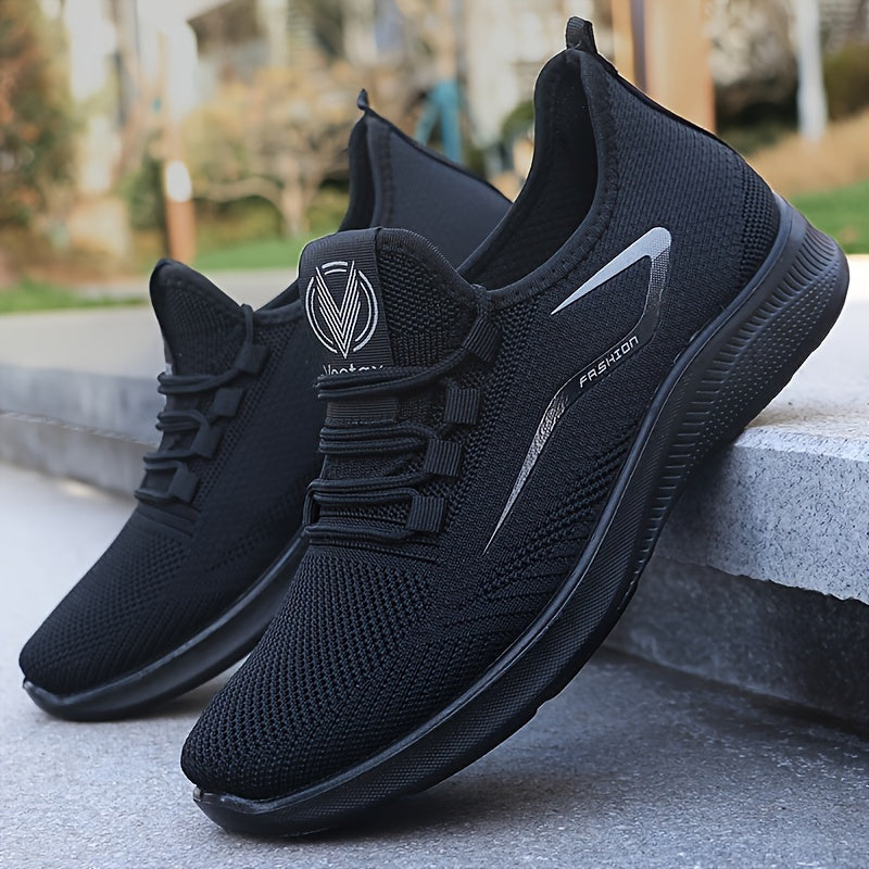 Comode scarpe slip-on nere da uomo con suola ergonomica per il massimo comfort