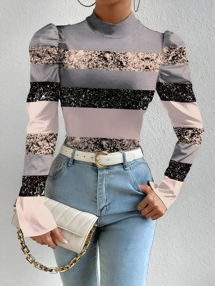 Charelle - Stijlvolle Bloes met Prachtige Bloemenprint